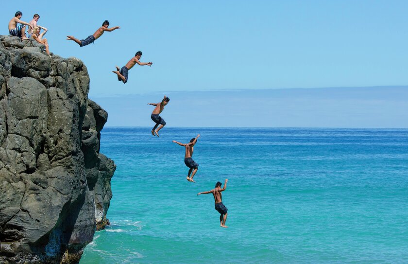 Høyt svev på Hawaii - Klikk for stort bilde